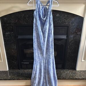 Hello Molly Blue Halter Maxi Sundress
